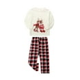 thumbnail image 3 of Nituyy Matching Family Pajamas Sets Christmas PJ's Holiday Christmas Deer Printed Sleepwear with Plaid Pants, 3 of 10