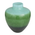 thumbnail image 2 of DecMode 13" Handmade Green Glass Vase, 2 of 8