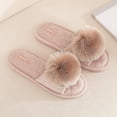 thumbnail image 1 of Zapatillas de piel difusa con punta abierta para ni?as, zapatos de plataforma con borlas y boca de pescado XianweiShao 8390612023514, 1 of 1