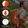 thumbnail image 3 of Uxcell 6Pcs Reflective Keychain Tags Reflective Pendant Reflector Key Ring Safety Reflector Christmas Tree Shape Orange-Red, 3 of 7
