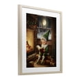thumbnail image 2 of Stupell Industries Eclectic Reading Elf by Fireplace Birch Framed Print Under Glass, 13 x 16, by Arlington Prints, 2 of 8