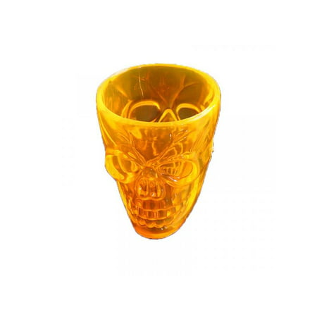 Topumt Halloween 4PCS Skull Shaped Plastic Decorative Drinking Cups