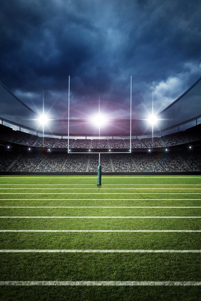 Football Field Goal Uprights Stadium Dramatic Enhanced Photo Cool Wall
