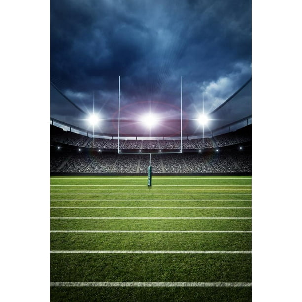Football Field Goal Uprights Stadium Dramatic Enhanced Photo Cool Wall