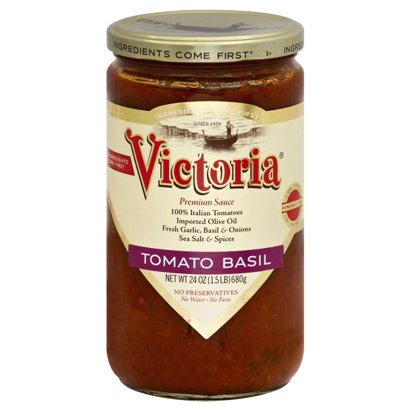 Victoria® Tomato Basil Sauce 24 oz. Jar