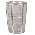 thumbnail image 3 of Global Industrial Outdoor Metal Trash Container, 48 Gallon, Blue, 3 of 5