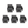 thumbnail image 2 of Convertidor De Conector De Adaptador De Inserciones De Tipo USB Negro 3.1 Hugo Conector Keystone ABS tipo C Paquete De 5, 2 of 7