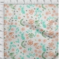 thumbnail image 4 of oneOone Rayon Light Peach Fabric Florals Fabric For Sewing Printed Craft Fabric By The Yard 56 Inch Wide, 4 of 4