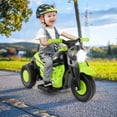 thumbnail image 2 of Costway 6V Kids Bubble Car Electric Ride on Motorcycle with Music Button & LED Headlight Green, 2 of 9