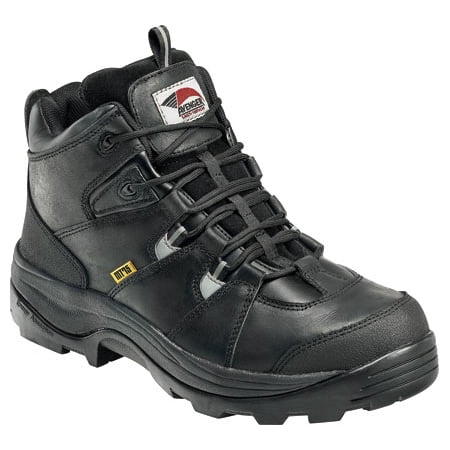 

Avenger Work Boots Mens Steel Toe Leather Cushioned 12 W Black 7313