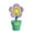 Purple, variant on Harpi Desk Fans Small Quiet, Rural Wind Flower Pot Small Fan USB Charging High Beauty Flower Office Student Dormitory Tabletop Small Fan Fans on Sale and Clearance