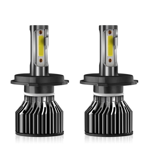 ROADSUN H4/9003 LED Headlight Bulbs, 6000K Cool White 30000LM, Pack of 2, Standard High Beam Low Beam, 1:1 Mini Size
