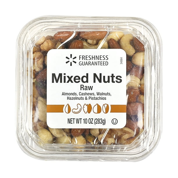 Freshness Guaranteed Raw Mixed Nuts, 10 oz