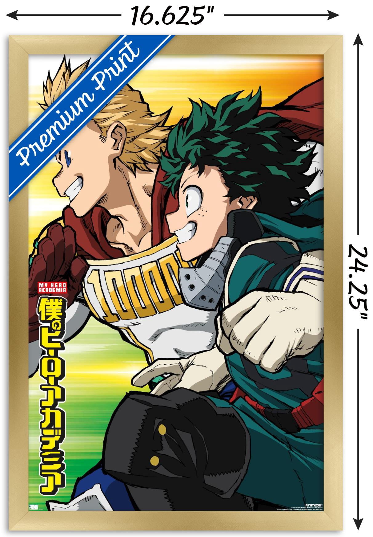 My Hero Academia: Season 4 - Teaser Visual Wall Poster, 14.725" x 22.375" Framed