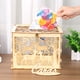 thumbnail image 1 of Cajas De Tarjetas Caja de tarjeta de boda de madera DIY, cajas de tarjetas de visita, decoración de recuerdo de fiesta JM01367 Ndcxsfigh Libre de BPA, 1 of 8