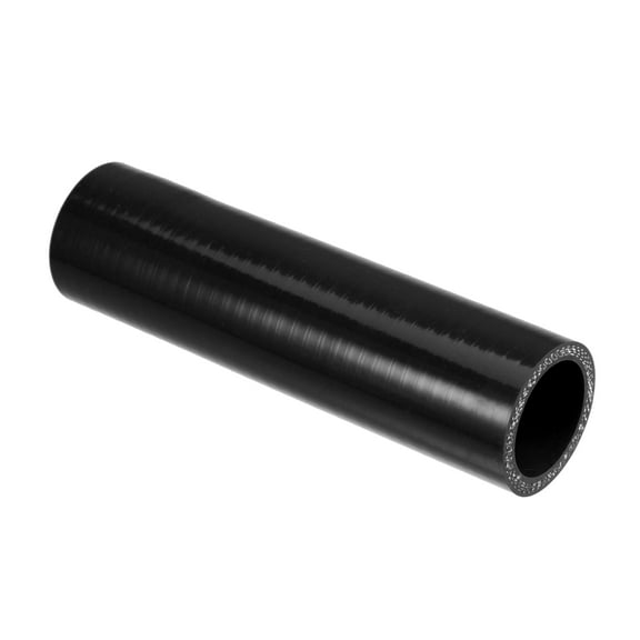 1.25" ID 6" Length 4-Ply Reinforced High Temp Straight Coupler Silicone Reducer Hose Black for Car