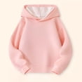 thumbnail image 6 of RYRJJ Girls Boys Button Collar Hooded Sweatshirts Pullover Casual Long Sleeve Hoodies Kids Cute Oversized Pocket Sweatshirt Tops, 6 of 6