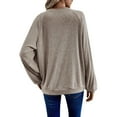 thumbnail image 4 of Bovemsi Womens Sweaters Cozy Loose Long Sleeved Top For Women In Winter Blocked Ribbed Pullover Knit Sweater Business Casual Sweaters, 4 of 4