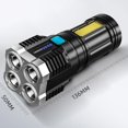 thumbnail image 5 of Lámpara 4 LED + COB Cuentas Linterna fuerte Pantalla de alimentación de carga USB Antorcha portátil Ehuebsd Nuevos Originales, 5 of 5