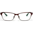thumbnail image 2 of Tango Optics Browline Metal Eyeglasses Frame Luxe RX Stainless Steel Mary Sherman Morgan Blue For Prescription Lens -, 2 of 6