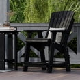thumbnail image 3 of Wildridge Heritage High Adirondack Chair, Black - All-Weather Recycled Plastic Furniture for Patio, Deck, Lawn, 3 of 4