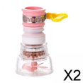 thumbnail image 1 of 2X 360 grados ajustable grifo extensor aireador rociador boquilla filtro de agua 2 piezas, 1 of 8