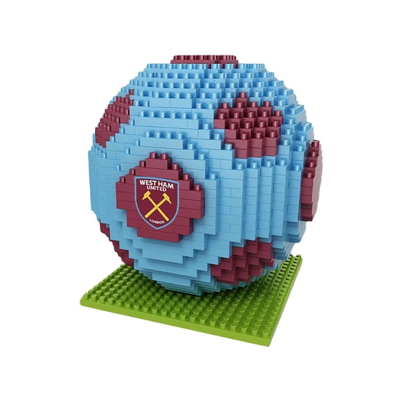 West Ham United - BRXLZ 3D Soccer Ball Construction Kit 687 Pieces, 3D Building Block Kit