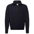 thumbnail image 1 of Fruit Of The Loom Mens Zip Neck Sweatshirt Top, 1 of 3