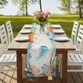 thumbnail image 4 of Table Runners 90 Inches Long Dress Scarves, Jellyfish Coastal Farmhouse Coffee/Dining/Kitchen Table Runner for Living Room, Summer Nautical Starfish Coral Beige 13x90 Inch, 4 of 9