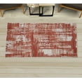 thumbnail image 1 of Modern Decorative Rug, Grunge Style Abstract Weathered Shapes Pixel Striped Stains Design, Quality Carpet for Bedroom Dorm and Living Room, 6 Sizes, Pale Rust, by Ambesonne, 1 of 1