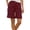 Wine, variant on Riecok Chino Shorts for Women Summer Elastic Waist Pull on Shorts Solid Trendy Beach Clothes with Pocket