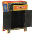 thumbnail image 3 of vidaXL Hand Painted Sideboard 54x30x74 cm Solid Wood Mango, 3 of 5