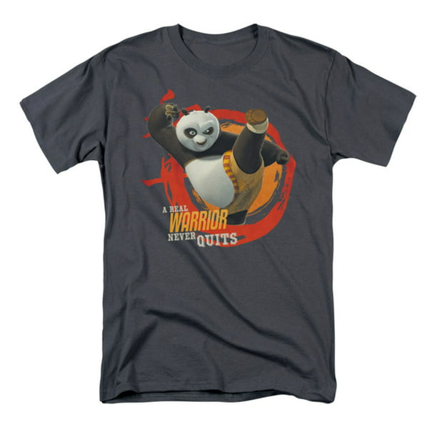 Kung Fu Panda - Kung Fu Panda Men's Real Warrior T-shirt Grey - Walmart ...