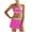 Pink, variant on vigerkar High Waisted Bikini Sets for Women Tummy Control Swimsuits 3 Piece Bathing Suits Neon Swimwear with Skirt 2026 (Blue, L)