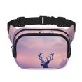 thumbnail image 1 of Balery Night Sky Elk Mochila Cinturón para Mujeres y Hombres, Bolsa de Cintura Impermeable de Doble Capa con Correa, 1 of 9