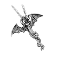 thumbnail image 1 of Flying Dragon And Sword Silverplated 2-Necklaces and 1 Pendant Anti-tarnish Jewelry  J-397-GS, 1 of 7