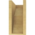 thumbnail image 4 of 6"W x 12"D x 12"H Classic Crestline Rough Cedar Woodgrain TimberThane Corbel, Primed Tan, 4 of 6