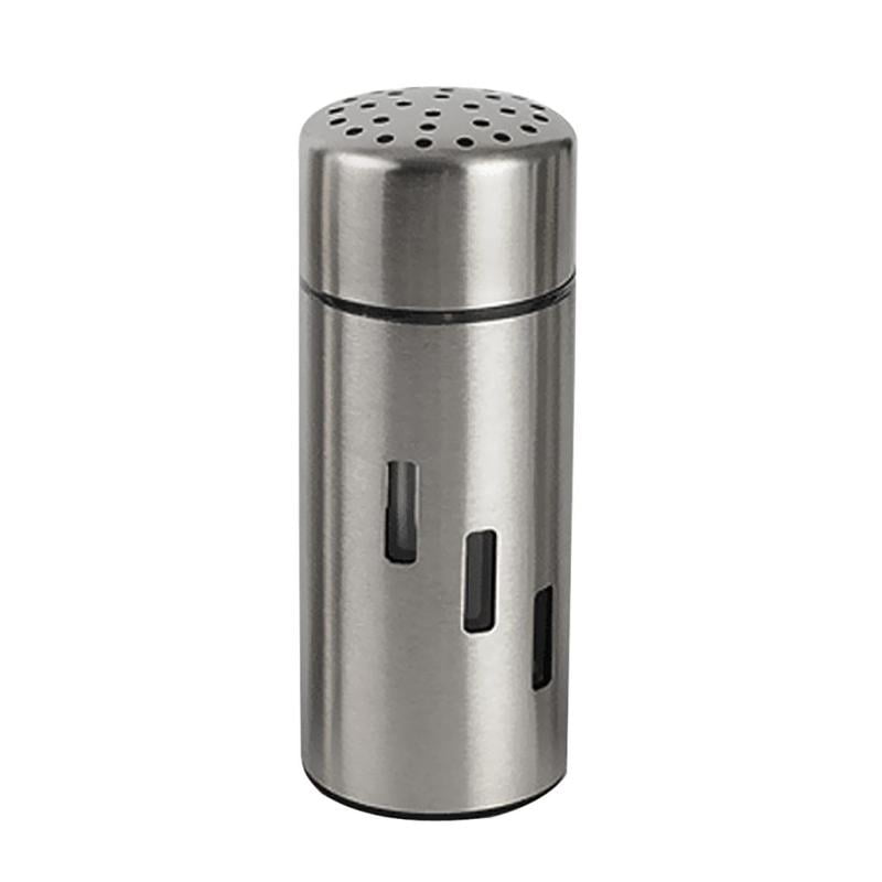 Stainless Steel Pepper Shaker Spice Container Cruet Condiment Large Hole 