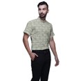 thumbnail image 2 of BESTMAN Casual Printed Shirts For Men Slim Fit Button Down Short Sleeve Shirt, 2 of 5