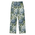thumbnail image 2 of FORMRS Kids Pajama Pants with Pockets Size 6-8Y Boys Lounge Sleep Bottoms, Watercolor Hydrangeas Pattern, 2 of 8