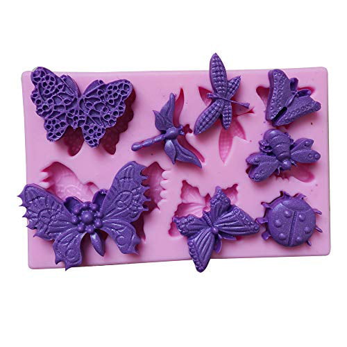 NEW PRETTY BUTTERFLY LOLLY POP mold Chocolate Candy soap favors butterflies 