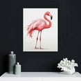 thumbnail image 5 of COMIO Pink Flamingo Posters Canvas Wall Art Canvas Painting Watercolour Prints Room Decor Poster Prints Cute Pet Illustration Poster, 5 of 5