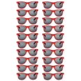 thumbnail image 1 of Gafas de sol QYVEWY Retro años 70 y 90 para adultos (20 pares) rojas, 1 of 6