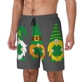 thumbnail image 1 of Fotbe Spring St Patrick’S Day Irish Gnomes Traje de Baño para Hombre – Shorts de Natación de Secado Rápido con Forro y Bolsillos-Small, 1 of 6