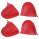thumbnail image 1 of 4uds Engrosados Mini Horno Guantes, Calor Resistentes Silicona Horno Mitones Dedo Pinza Agarres Soporte Olla para Cocina, Repostería, Barbacoa, Rojo, 1 of 6