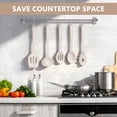 thumbnail image 7 of Walchoice 5 Pcs Silicone Cooking Utensils Set, Heat-Resistant Kitchen Utensils Set, Food-Grade Kitchen Tools, Soup Ladle, Slotted Spoon, Slotted Turner, Spoon, Pasta Server - Khaki, 7 of 7
