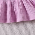 thumbnail image 4 of Tiijoy Girl Summer Outfits Solid Sleeveless Strap Peplum Top Shorts Set, Sizes 9-12 Months, 4 of 8