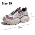 thumbnail image 2 of Women's Mesh Platform Sneakers;Breathable PU and Mesh Sports Shoes;Non-Slip Compression Molded EVA Mixed Foam Midsole;Comfortable Memory Foam Insoles Casual Shoes, 2 of 5