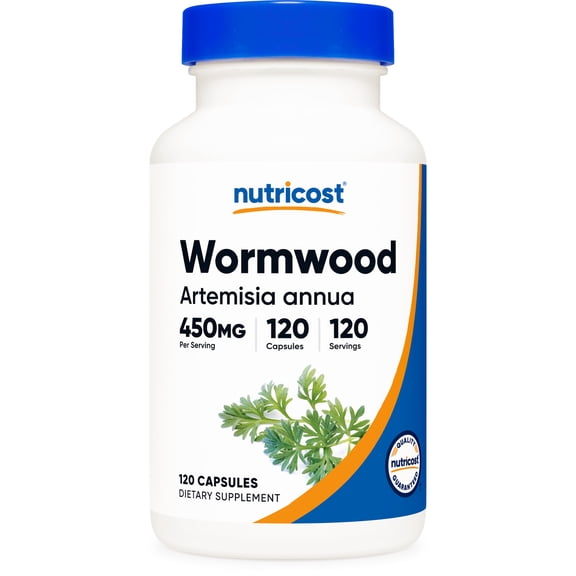 Nutricost Wormwood Capsules 450mg 120 Capsules - Gluten Free and Non-GMO Supplement