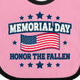 thumbnail image 4 of Inktastic Memorial Day Honor The Fallen with American Flag Boys or Girls Baby Bib, 4 of 4